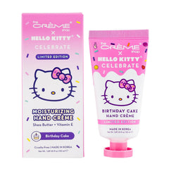 Sticker set included with The Creme Shop Hello Kitty hand lotion for gifting.
