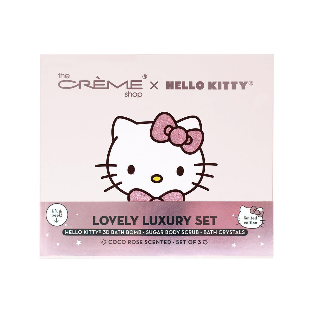 The Crème Shop Lovely Luxury Spa set with bath bombs for at-home relaxation.