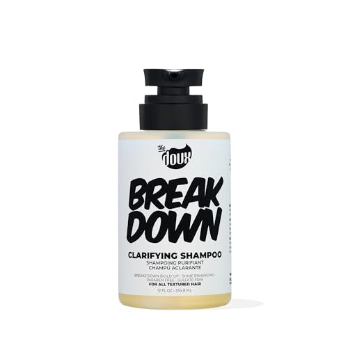The Doux BREAKDOWN shampoo lather captured mid-foam for a refreshing cleanse.