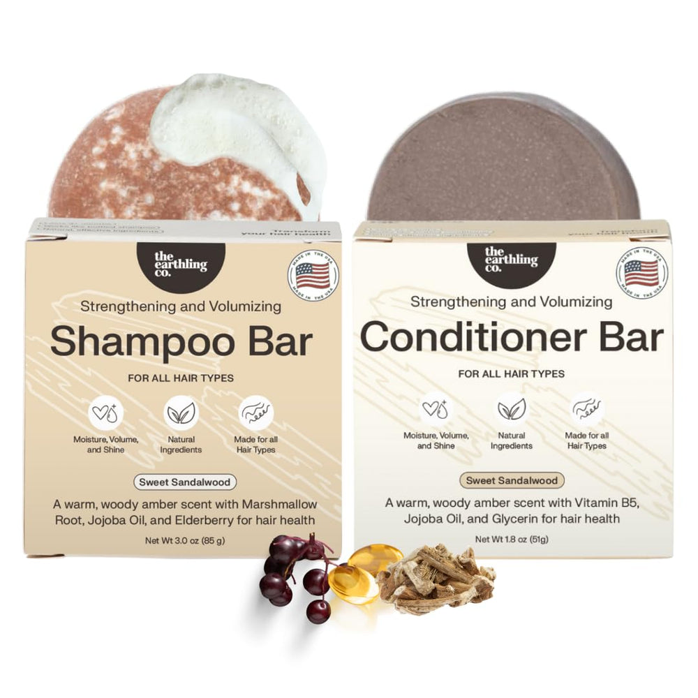 The Earthling Co. shampoo bar bottle pour enables clean, mess-free dispensing.