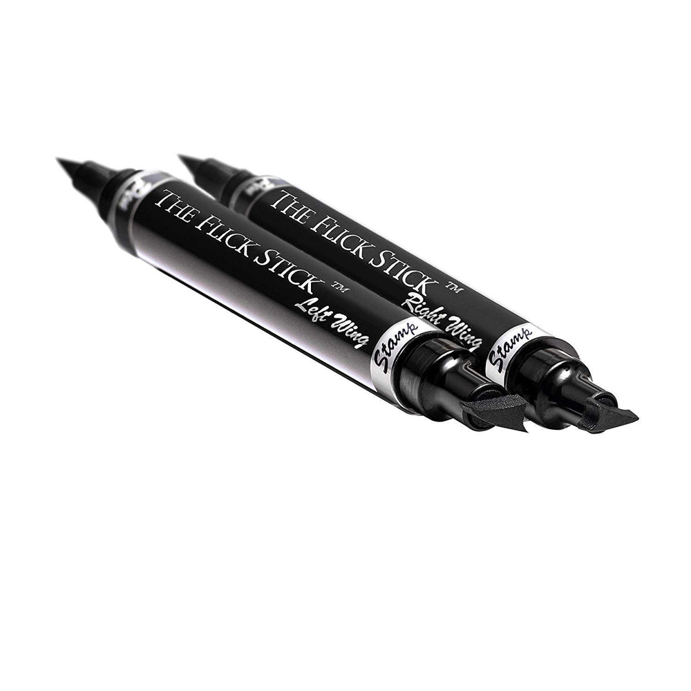 The Flick Stick winged-eyeliner-stamp in midnight-black for bold lines.
