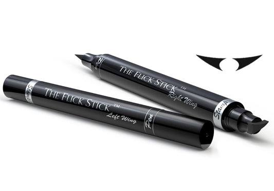 The Flick Stick winged-eyeliner-stamp creates a precise wing in seconds.