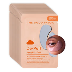 The Good Patch de-puff under-eye patches individually wrapped for on-the-go use.