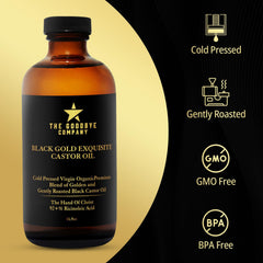 The Goodbye Company castor oil applied to the skin for moisture