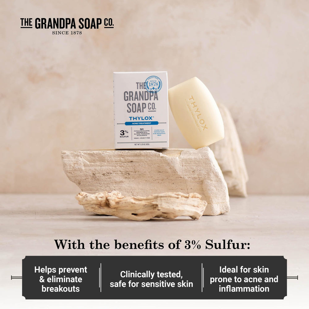 The Grandpa Soap Co Thylox pack 2 shows convenient two-bar bundle.