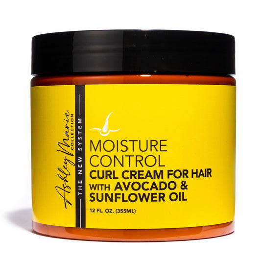 The Hair Diagram Ashley Marie Moisture Control Curl Cream bottle ready for use provides hydration
