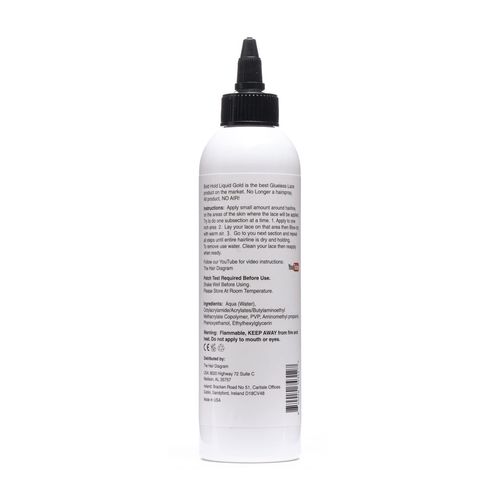 Liquid Gold application around lace front by The Hair Diagram.