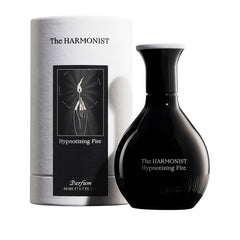 The Harmonist Hypnotizing Fire parfum spray bottle with warm vanilla and rose notes.