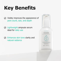 The Harnay Cicaide Ampoule routine shot suggests simple daily application steps