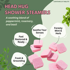 The Herbal Zen peppermint-basil-rosemary blend drops show refreshing aromatics for a calming shower.