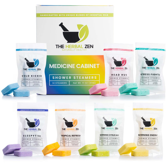 The Herbal Zen shower steamers variety pack with 14 counts for at-home spa rituals.
