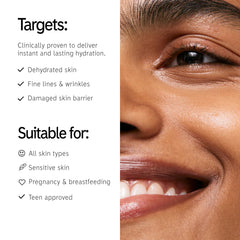 The INKEY List Hyaluronic Acid Serum Duo dropper in action for gentle hydration