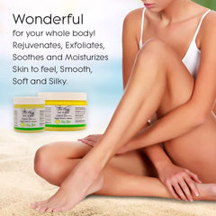 The Keys Salt Scrub Key Lime aroma evokes refreshing citrus spa-like vibes.