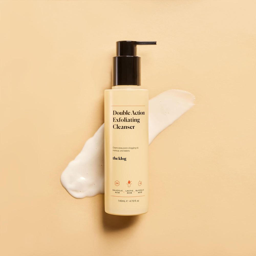 Close-up of The Klog creamy gel texture supports gentle daily exfoliation.