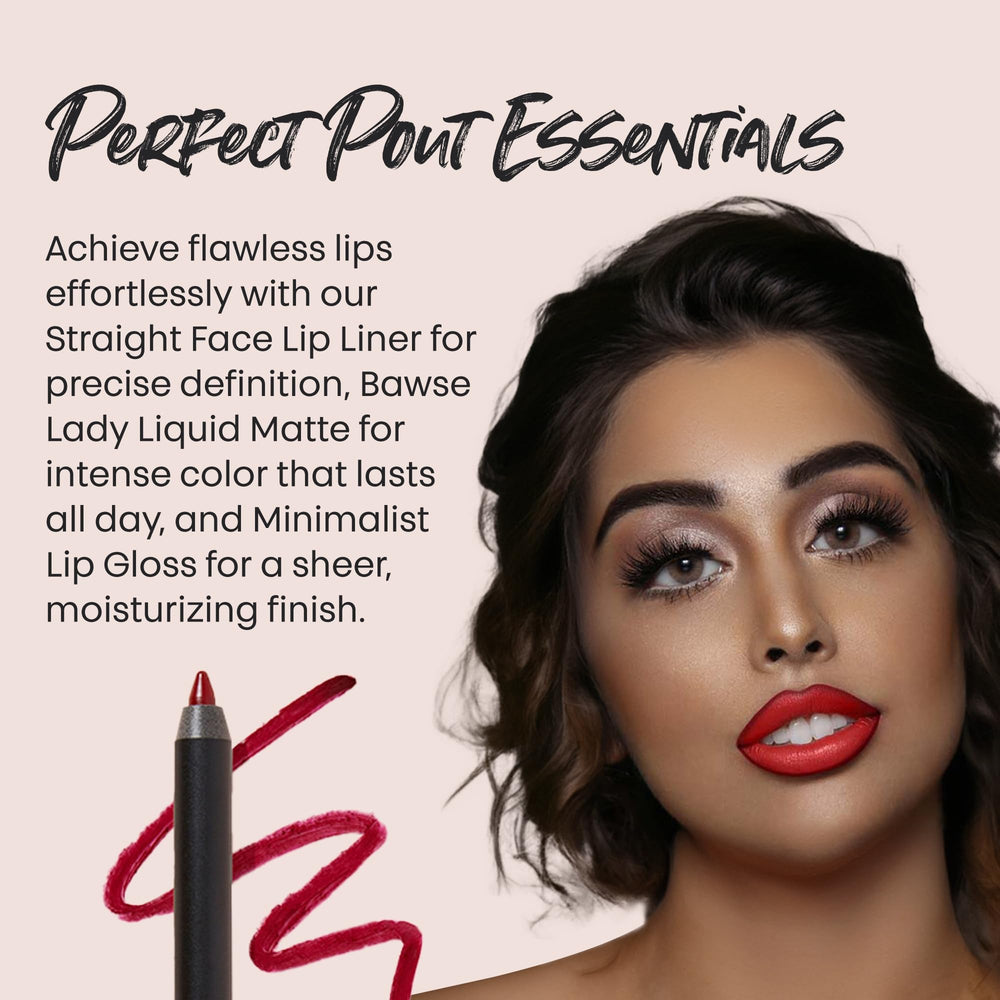 The Lip Bar Bawse Lady Liquid Matte Lipstick delivering velvety color.
