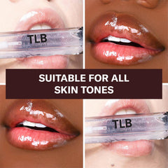 The Lip Bar clear-gloss doe-foot applicator delivers sheer color with smooth moisture.