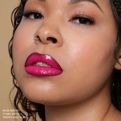 Bold berry shade enhances any complexion for statement looks