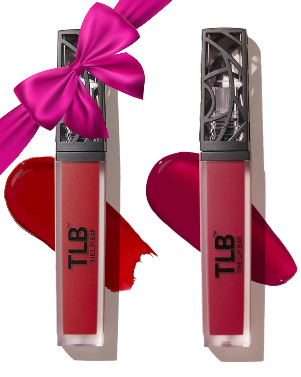 The Lip Bar Bawse Lady mini pack front view showing bold blue-red shade with long wear.