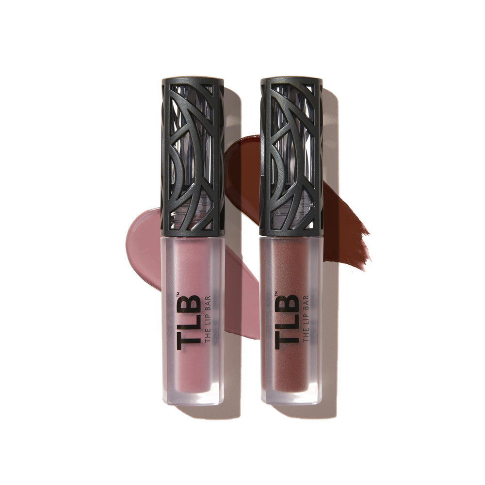 The Lip Bar Savage swatch: chocolate red-brown for bold evenings.