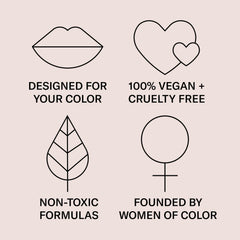 The Lip Bar Olive Oil Coconut Oil hydration formula on lips.