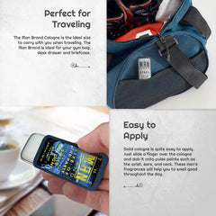 The Man Brand Mystery Man solid cologne tin versatile scent for mood