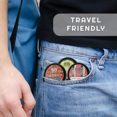 The Man Brand 3-pack solid cologne sampler showcases versatile scents.
