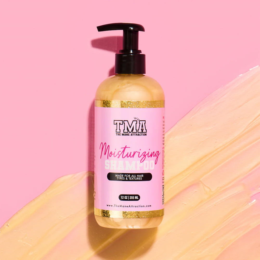 The Mane Attraction color-safe label highlights protection for color-treated hair.