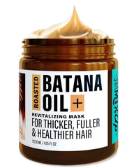 The-Mix-Up Roasted Batana Oil bottle highlights a premium hair care routine for healthier-looking hair.