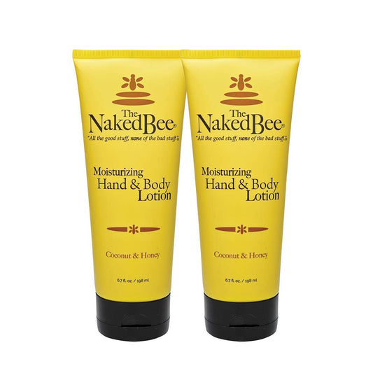 The Naked Bee Coconut & Honey lotion bottle front for daily hydration and tropical scent.