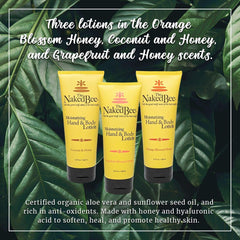 The Naked Bee Grapefruit Blossom Honey hand lotion tube for refreshed skin