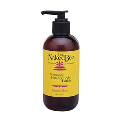 The Naked Bee Nourishing Body Lotion 8oz jar provides rich hydration for dry skin.