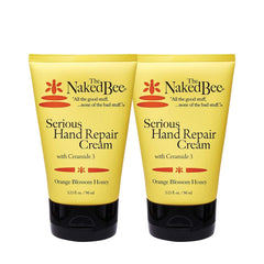 The Naked Bee Orange Blossom Honey Ceramide 3 2-Pack pack-shot shows nourishing hand repair.