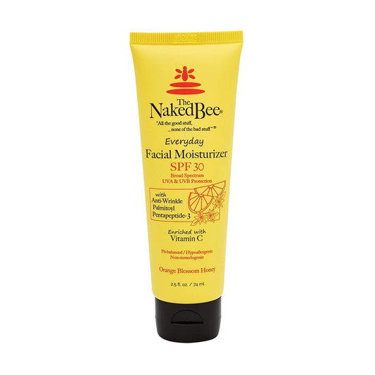 The Naked Bee orange blossom vitamin C face moisturizer SPF 30 front view for daily hydration