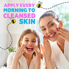 The Natural and Organic Family Kid Face Sunscreen Moisturizer ingredients shot focuses on zinc oxide and botanicals.