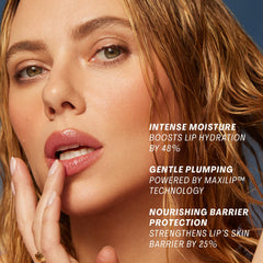 The Outset Lip Oasis applicator in use for even coverage.