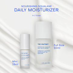 The Outset Squalane Daily Face Moisturizer fragrance-free for sensitive and reactive skin.
