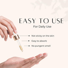On-skin application of The Pure Splash jojoba oil absorbs quickly for hydration.