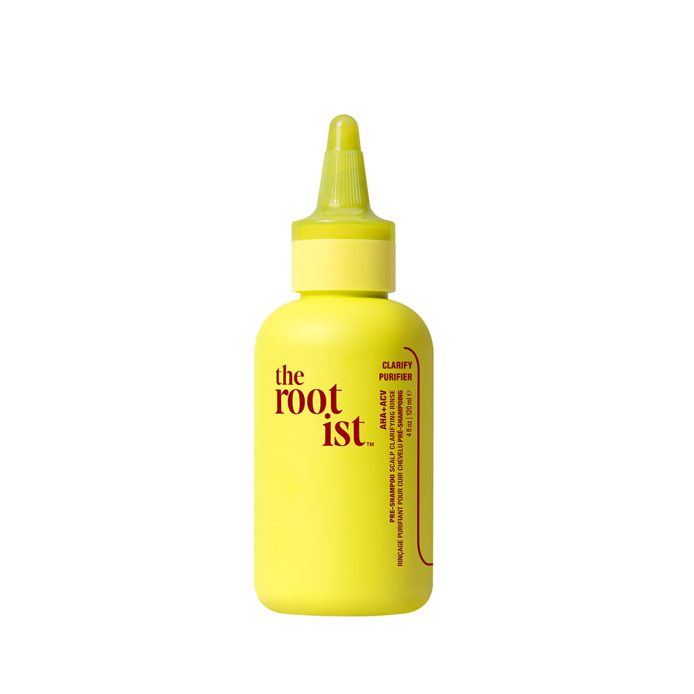 THE ROOTIST Pre-Shampoo Clarifying Scalp Treatment bottle showing label and clean design for gentle cleansing.