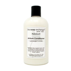 The Soap Exchange hair conditioner application for smooth, moisturized hair.