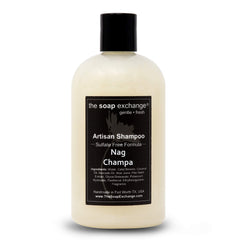 The Soap Exchange shampoo lather close-up shows rich foam and nourishment.