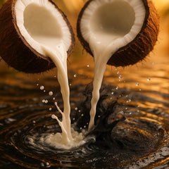 The Spathecary natural exfoliant granules close-up highlight gentle texture.