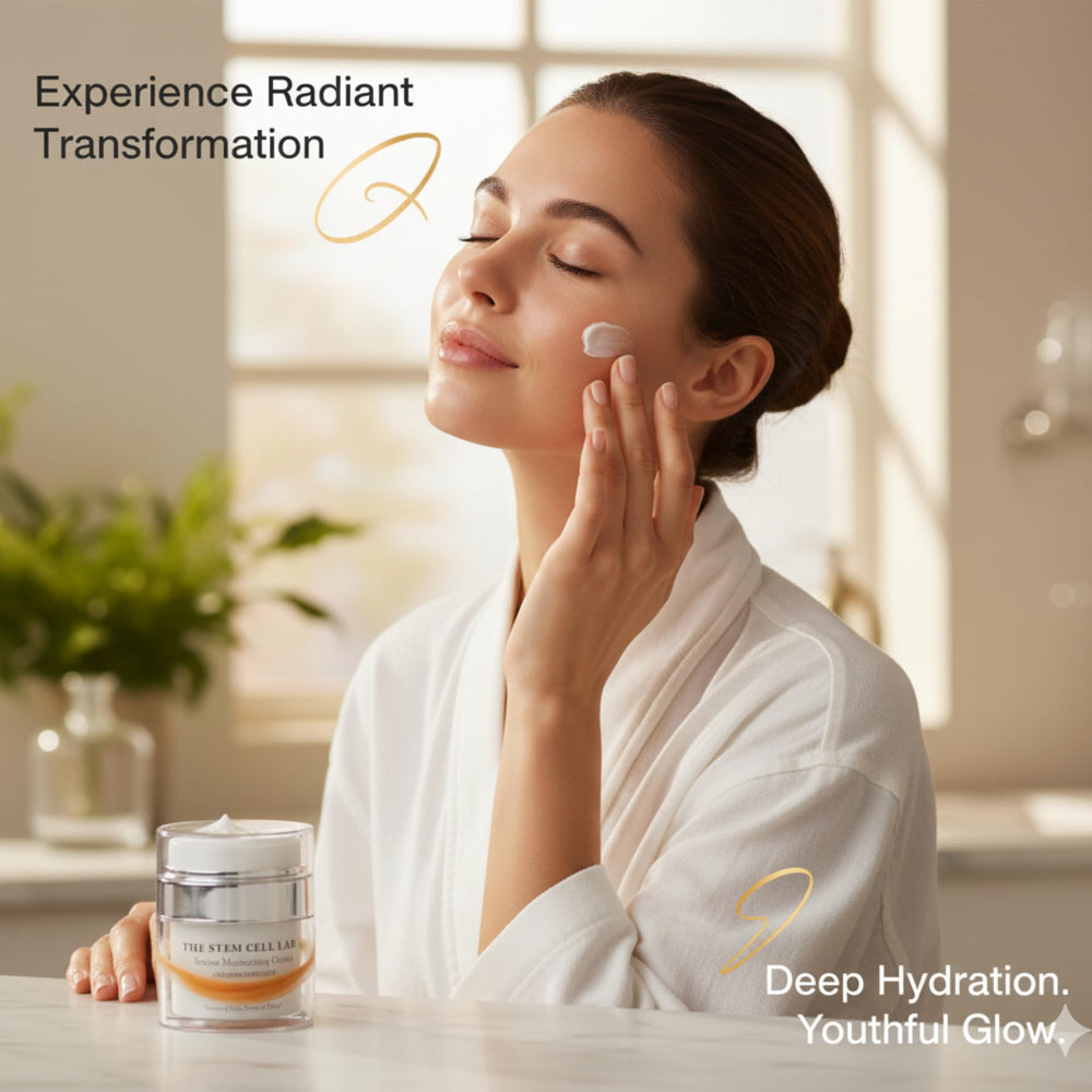 Application swirl showing multi-layer hydration for a fresh skin feel.