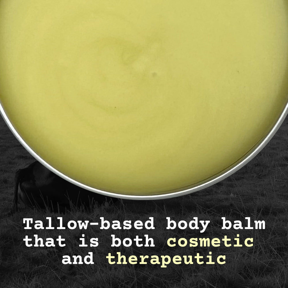 Applying The Tallowed Truth F-Balm Tallow to face during routine