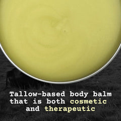 Applying The Tallowed Truth F-Balm Tallow to face during routine