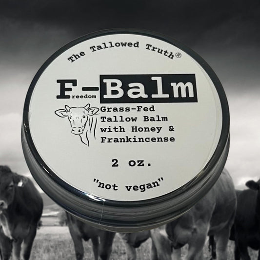 The Tallowed Truth F-Balm Tallow jar for daily face and body hydration