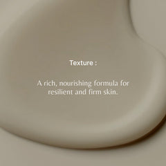 THE WHOO Gongjinhyang Firming Emulsion highlights glycoprotein and arginine ingredients for elasticity.
