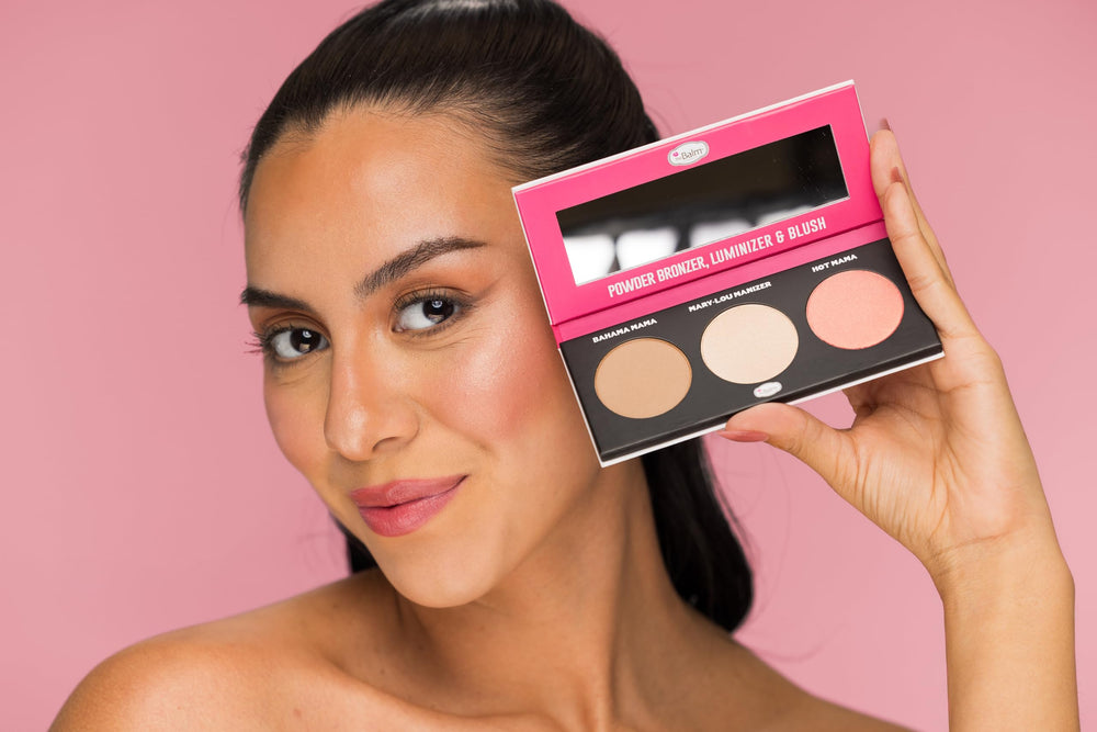 theBalm Bahama Mama bronzer showcases warm tones for natural sculpt and radiant glow