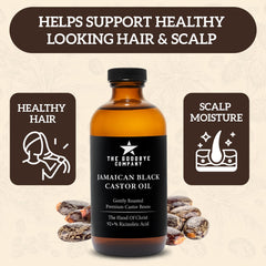 The Goodbye Company label highlights organic, hexane-free formula for skin and hair care.