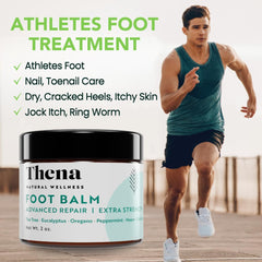 Herbal oils and tea tree in THENA nourish skin