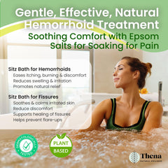 Lavender aroma in THENA sitz bath enhances relaxation during soak